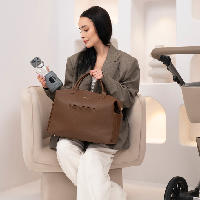 torba dla mam mybabybag brązowa