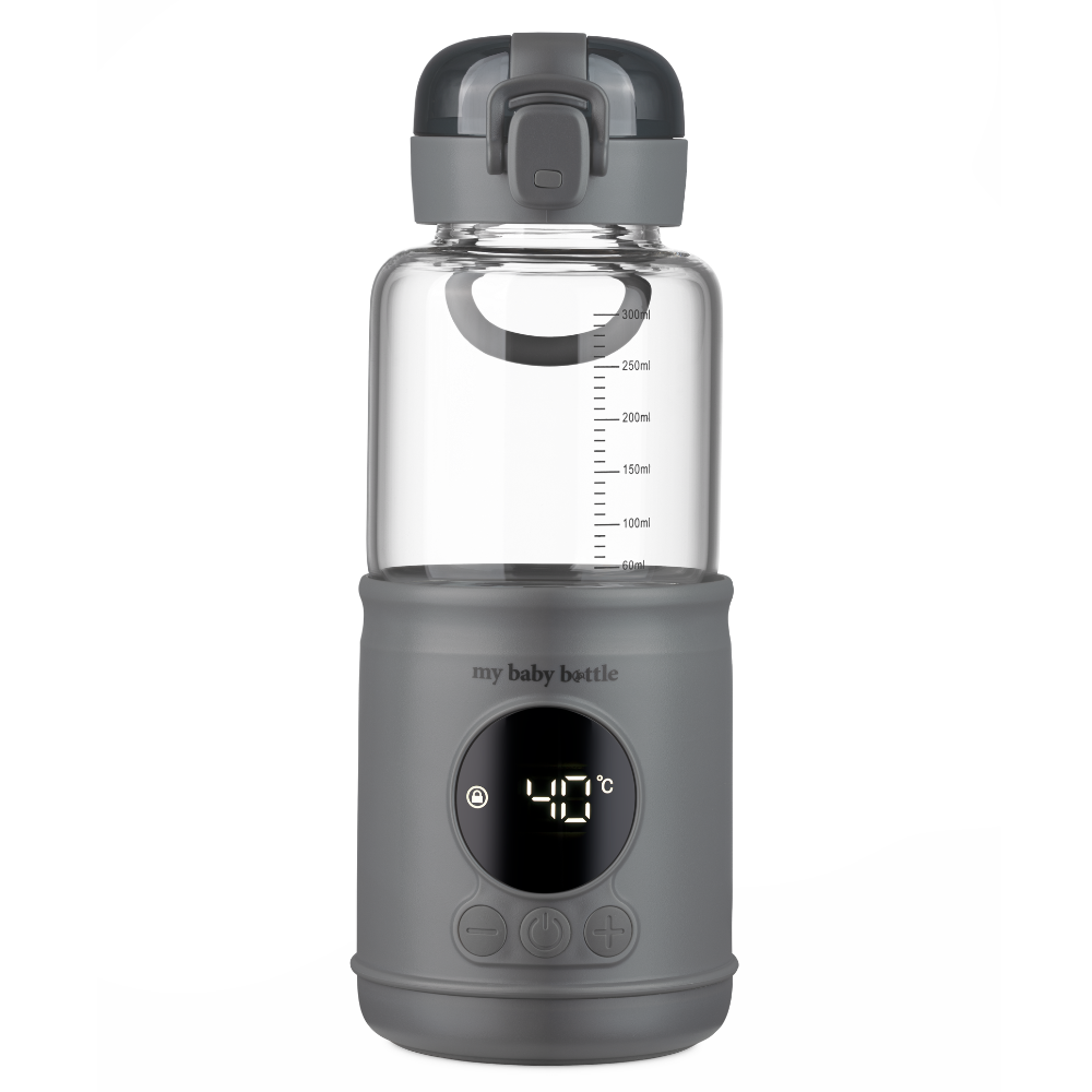 MyBabyBottle Pro - Przenośny podgrzewacz wody i mleka dla dzieci - Szary