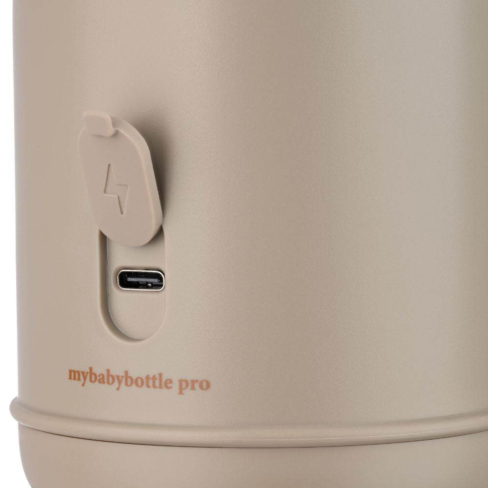 MyBabyBottle Pro - Przenośny podgrzewacz wody i mleka dla dzieci - Beżowy