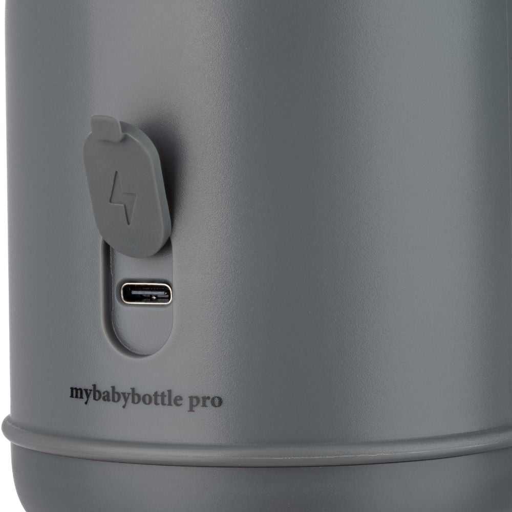 MyBabyBottle Pro - Przenośny podgrzewacz wody i mleka dla dzieci - Szary